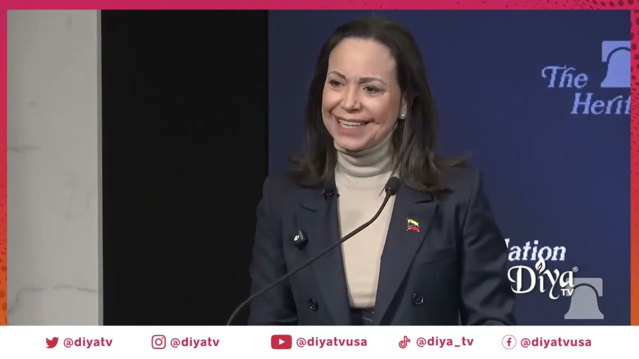 Venezuelan opposition leader María Corina Machado discusses her meeting w/ President Trump