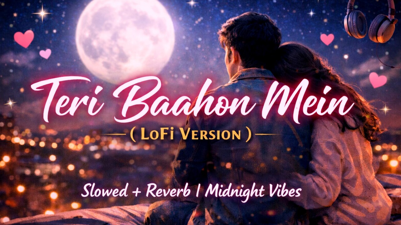 Teri Baahon Mein (Slowed & Reverb) | Soft Romantic LoFi Song | Late Night Feelings