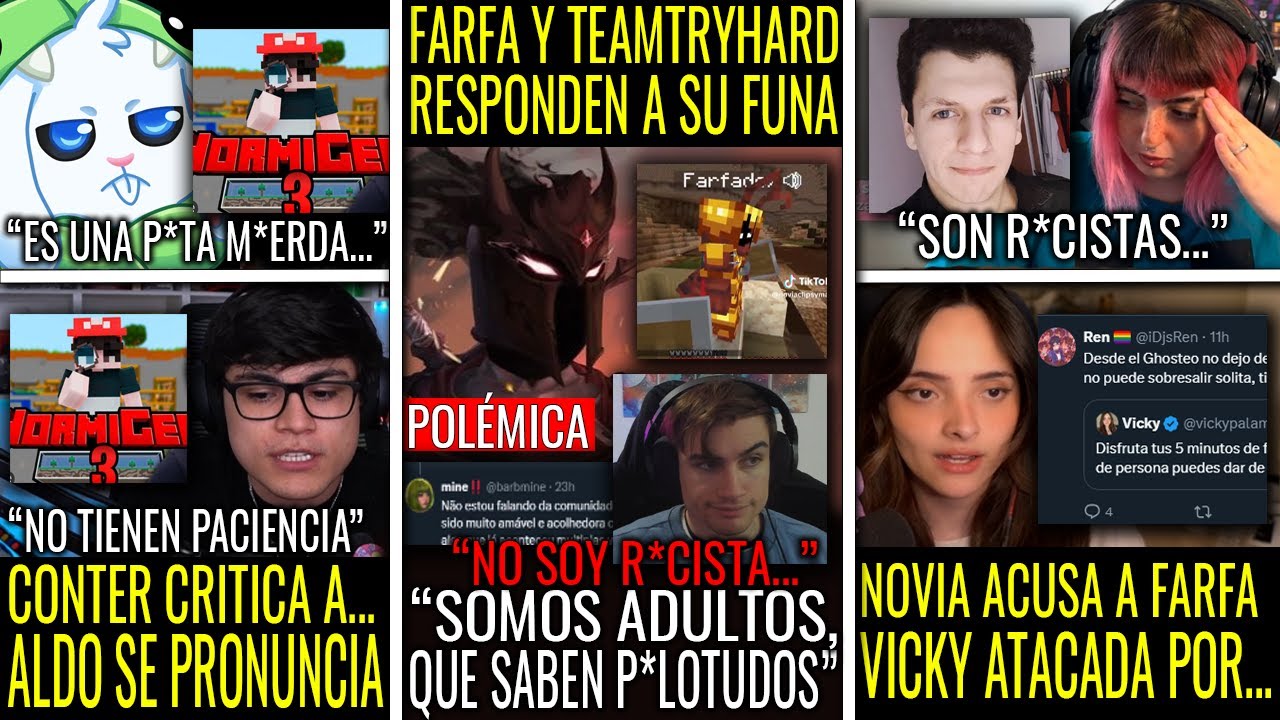 FARFADOX y TEAM TRYHARD Son ACUSADOS De Lo PEOR | ALDOGEO RESPONDE a HATE Por HORMIGEO 3 | VICKY...