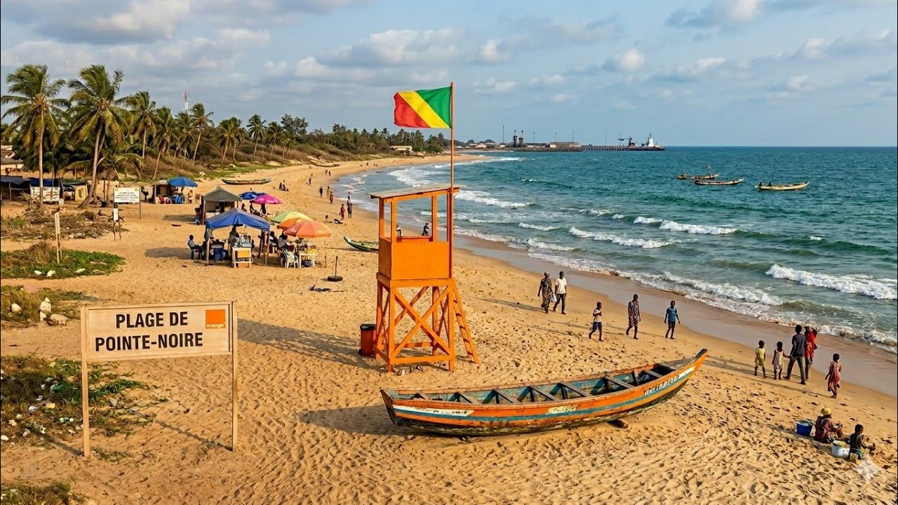 L’une des plages de Pointe-Noire 