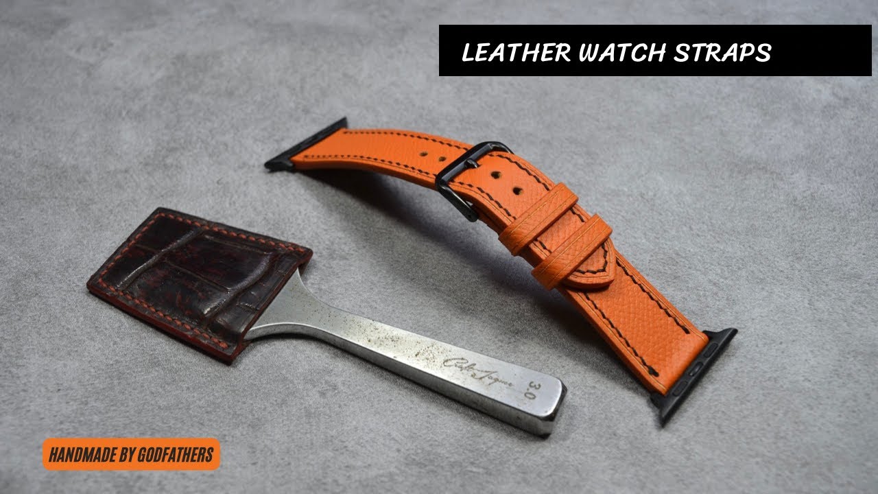 DIY LEATHER: Making a handmade leather watch strap - made by GodFathers61