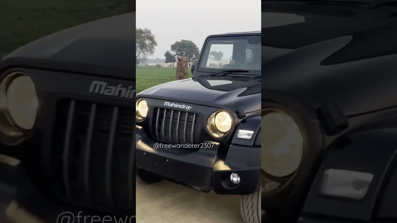 2023 BLACK MAHINDRA THAR || Full video on channel || 4X4 || TOP END MODEL @TharMahindra