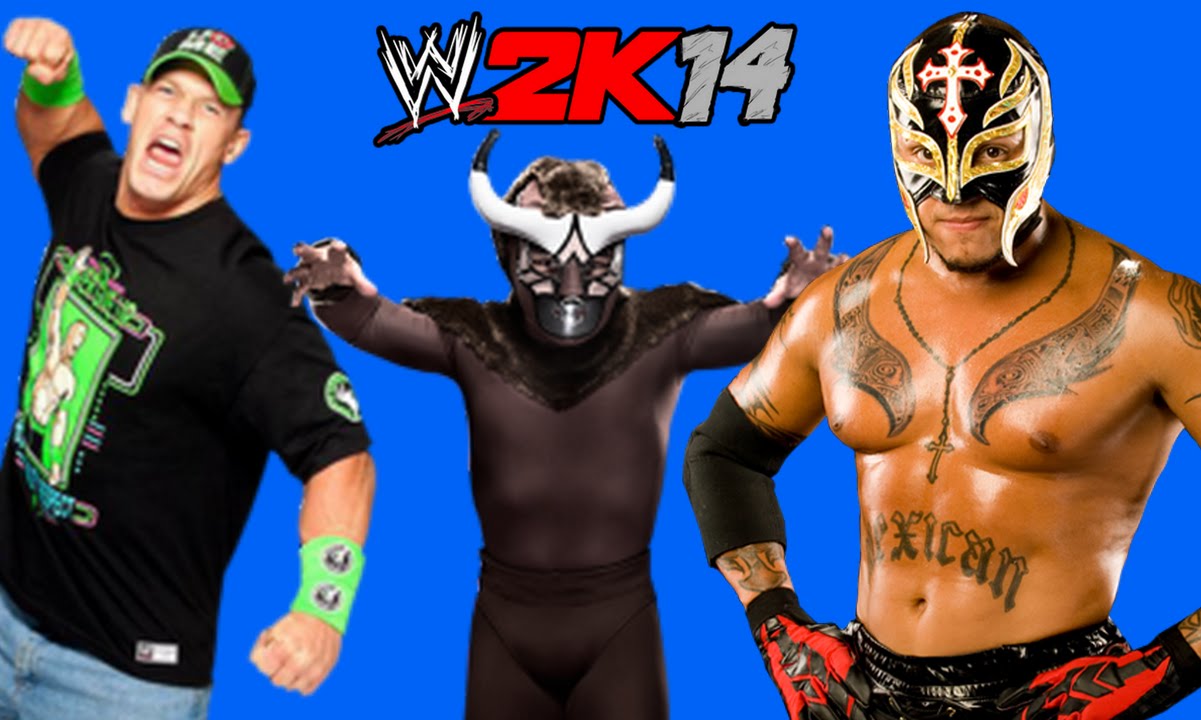 WWE 2K14: El Torito VS Rey Mysterio VS John Cena [FR//HD]
