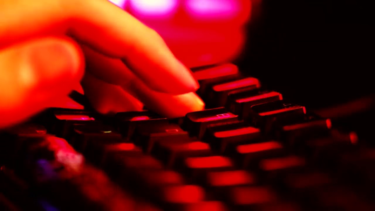 ASMR Gone Slightly Out of Control Smooth Linear Switches Making Tasty Sounds Black Keyboard High Con