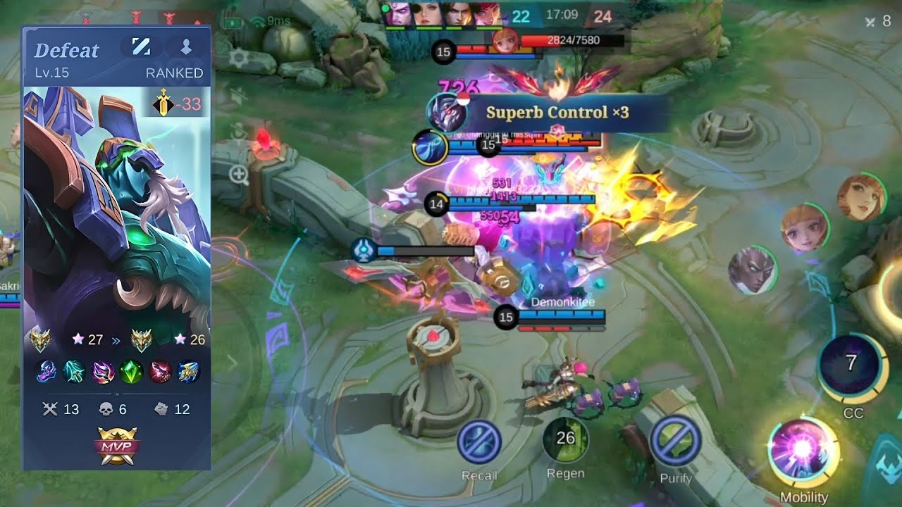 Mythical Honor ⭐ 27 ⏩ ⭐ 26 | Zhask Gameplay | MLBB