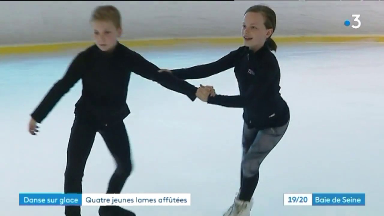 Jeunes lames talentueuses au club de Danse sur glace du Havre