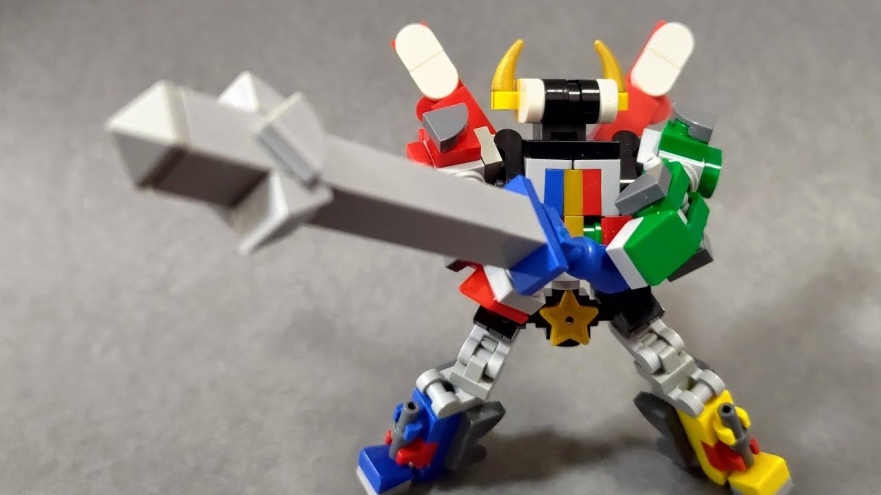 Lego Mini Voltron [instruction and transform]