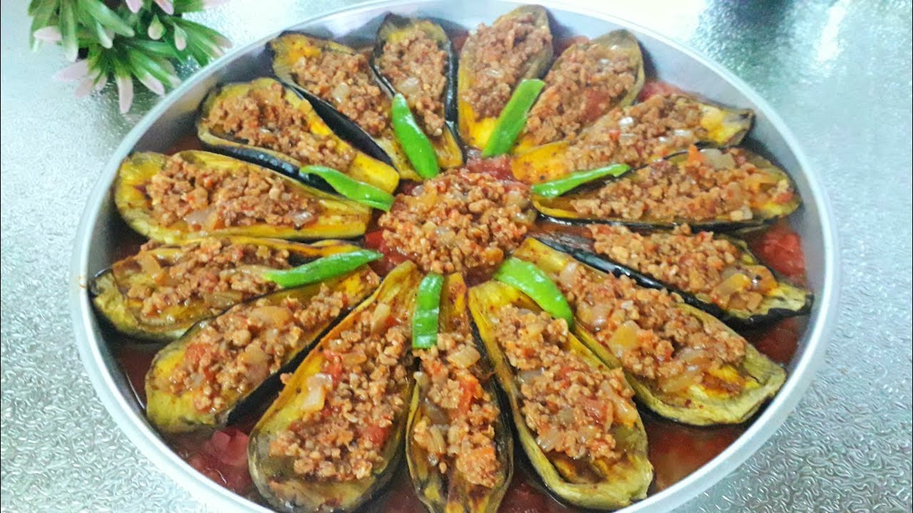 منزلة الباذنجان اللذيذة 😋 مع تحمير الباذنجان دون قلي 😍 | بطريقة سهلة و صحية #مسقعه #طبخ #باذنجان