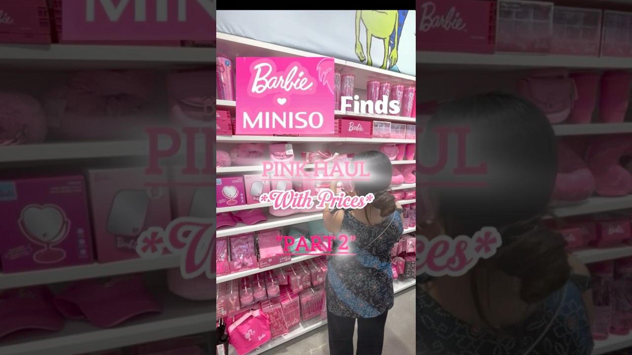"Back with Miniso x Barbie Haul 2.0 🎀 Tumblers, Bottles & MORE!"