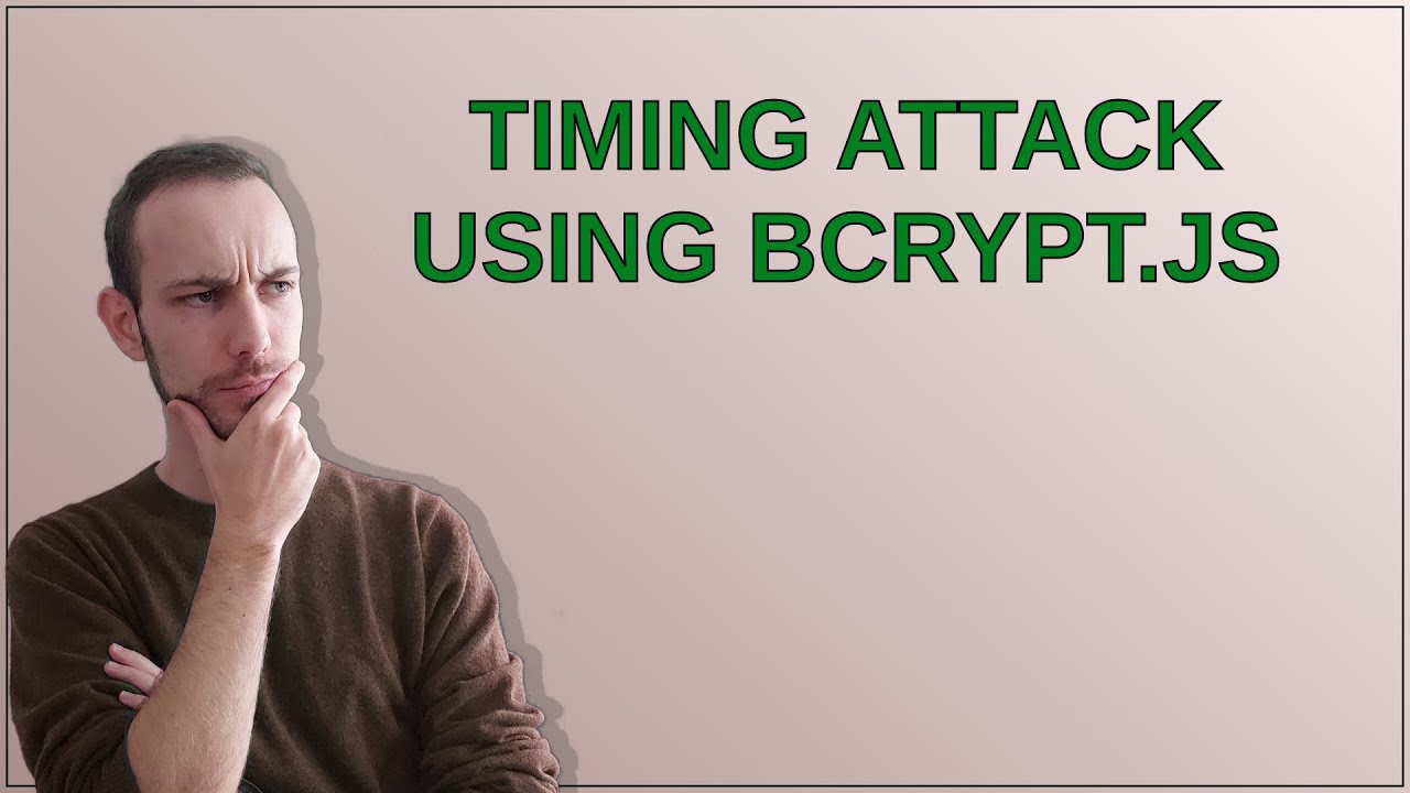 Security: Timing Attack using bcrypt.js
