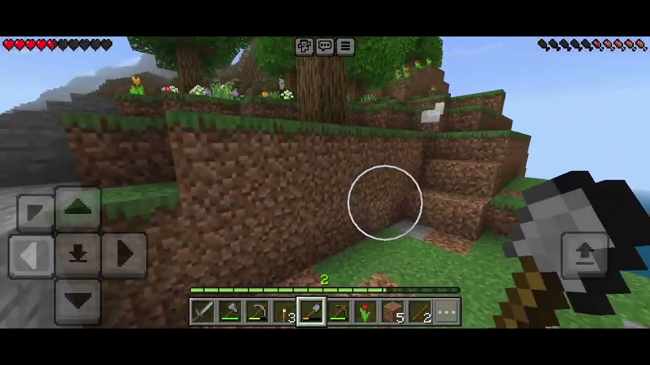Fiz uma super base de terra!!! No Minecraft! 1° episódio minecraft Bedrock
