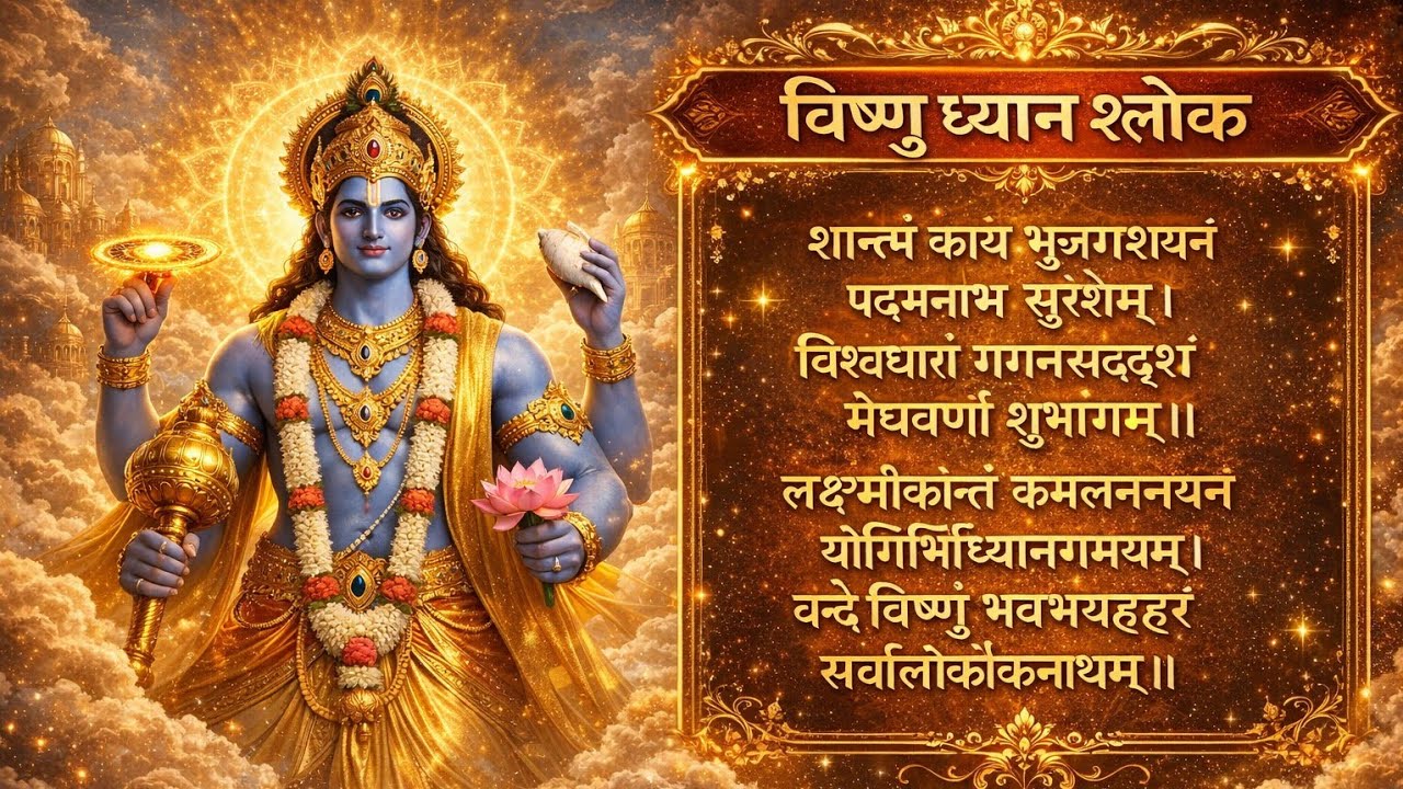 Shree Vishnu Dhyanam Mantra