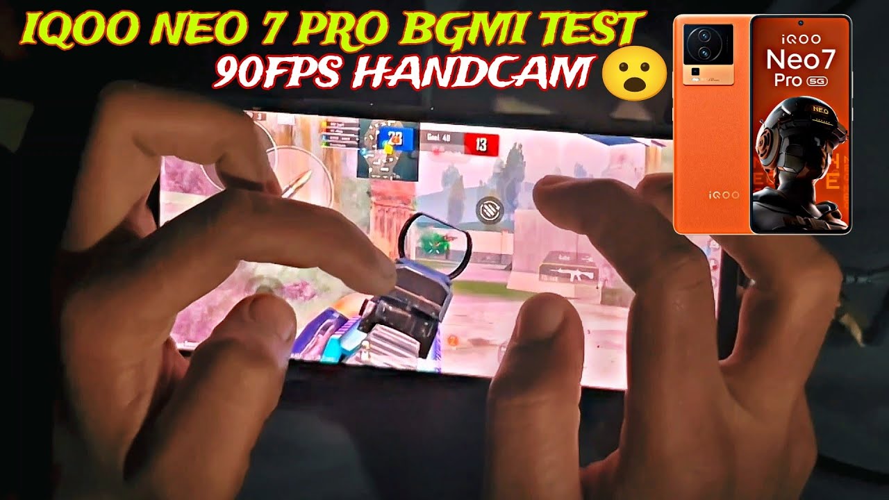 IQOO NEO 7 PRO BGMI TEST 90 FPS SIX FINGER HANDCAM 💥 IQOO NEO 7 BGMI TEST #iqooneo7pro #bgmi