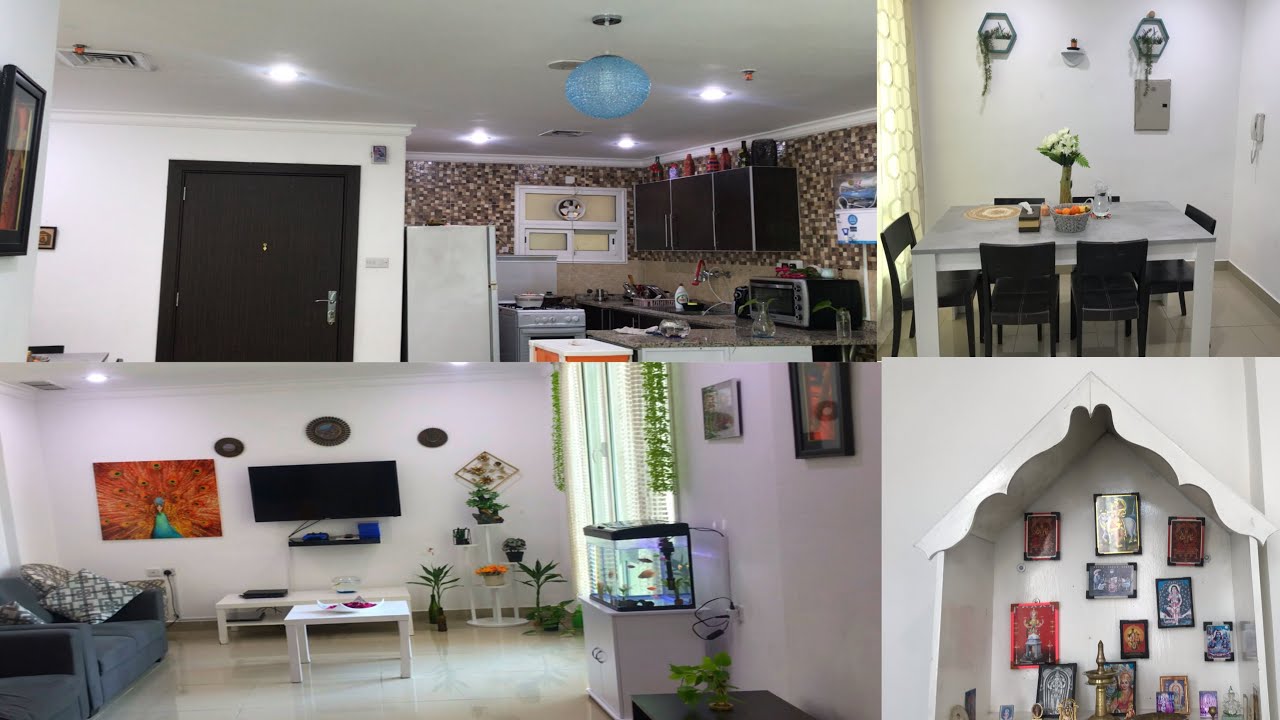 Flat Tour || My Flat Indoor Tour  In Kuwait || 3 BHK Flat Tour ||