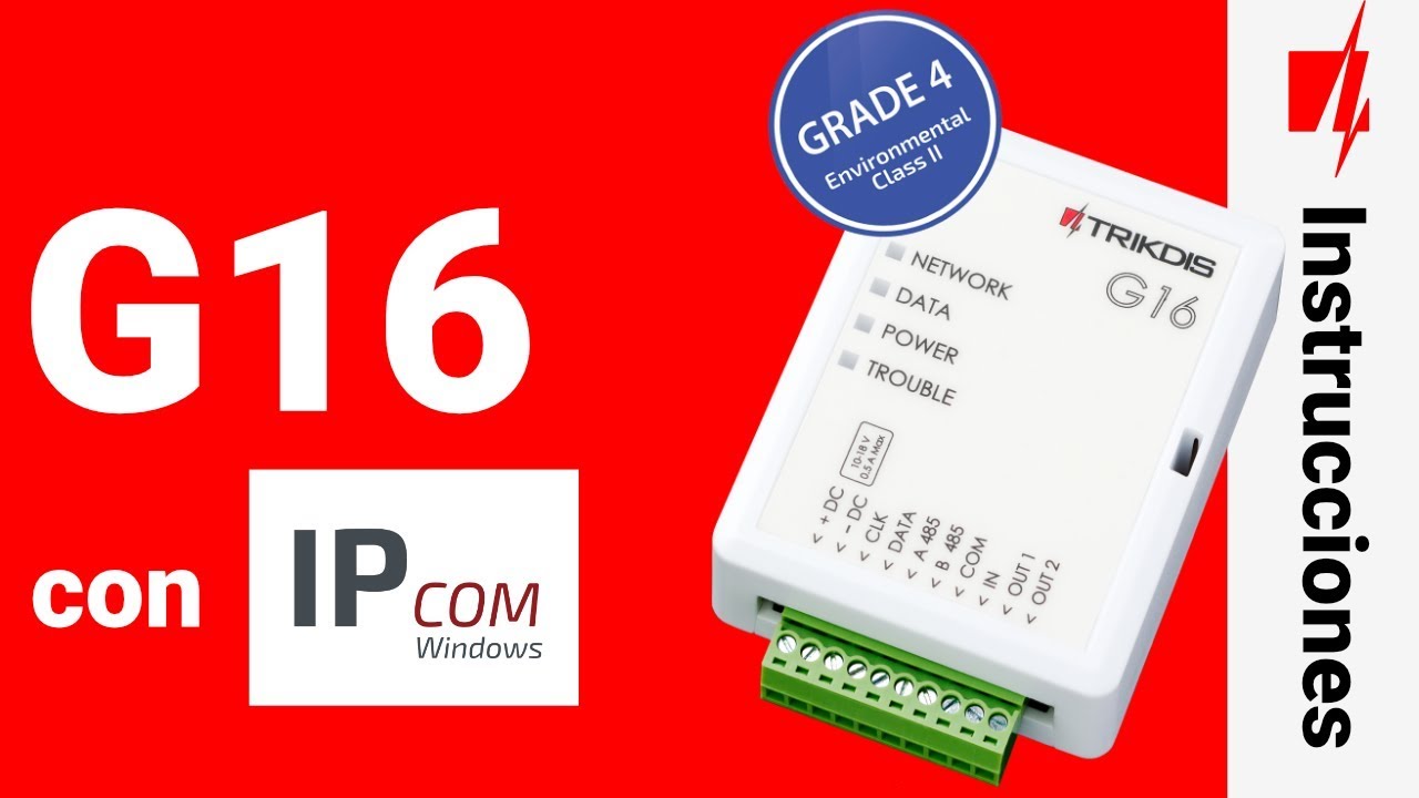 TRIKDIS G16 y IPcom (ES)