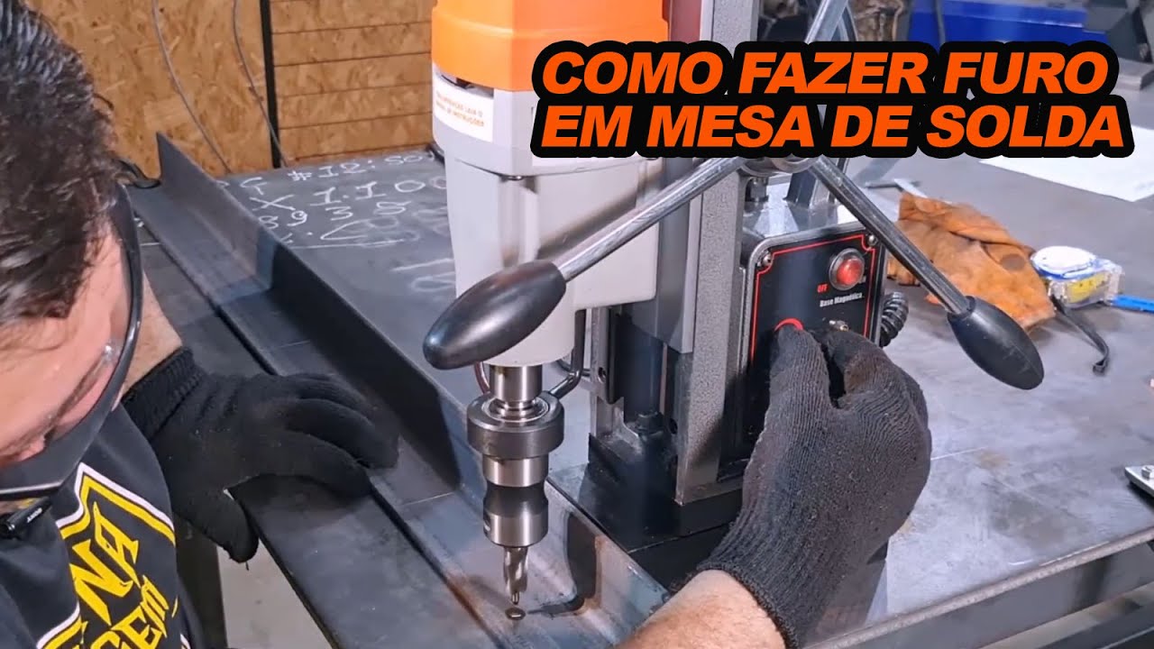 Como fazer furos sequenciais e paralelos utilizando a Furadeira de Base Magnética