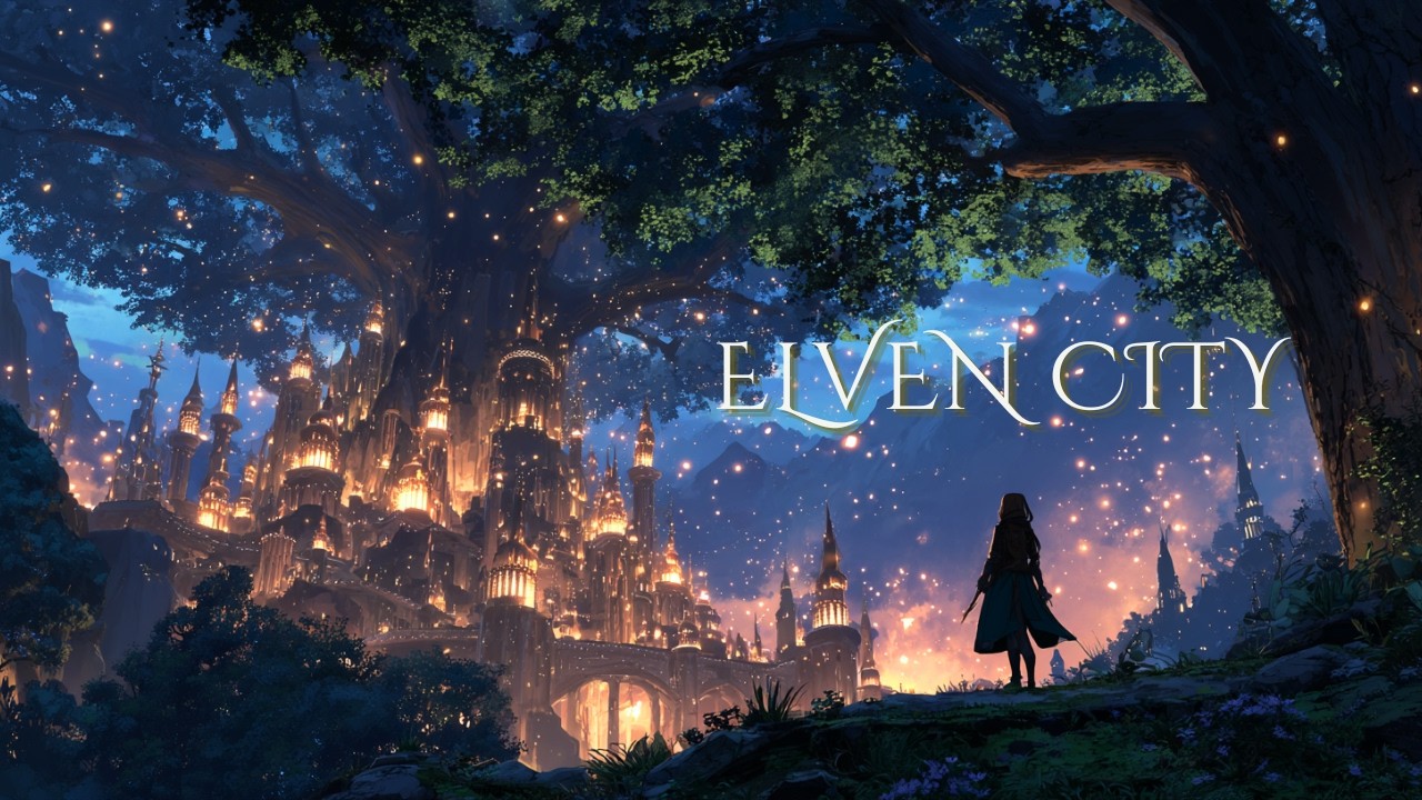 【Celtic Music】エルフの都市 – Elven Forest City | Fantasy Music for Study, Relax & Sleep