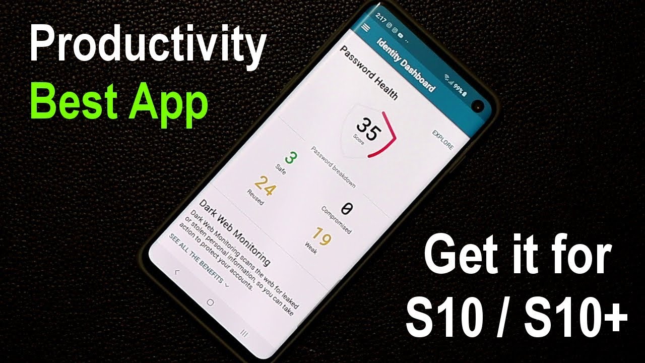 The Best Productivity App to download for Samsung Galaxy S10 / S10 Plus