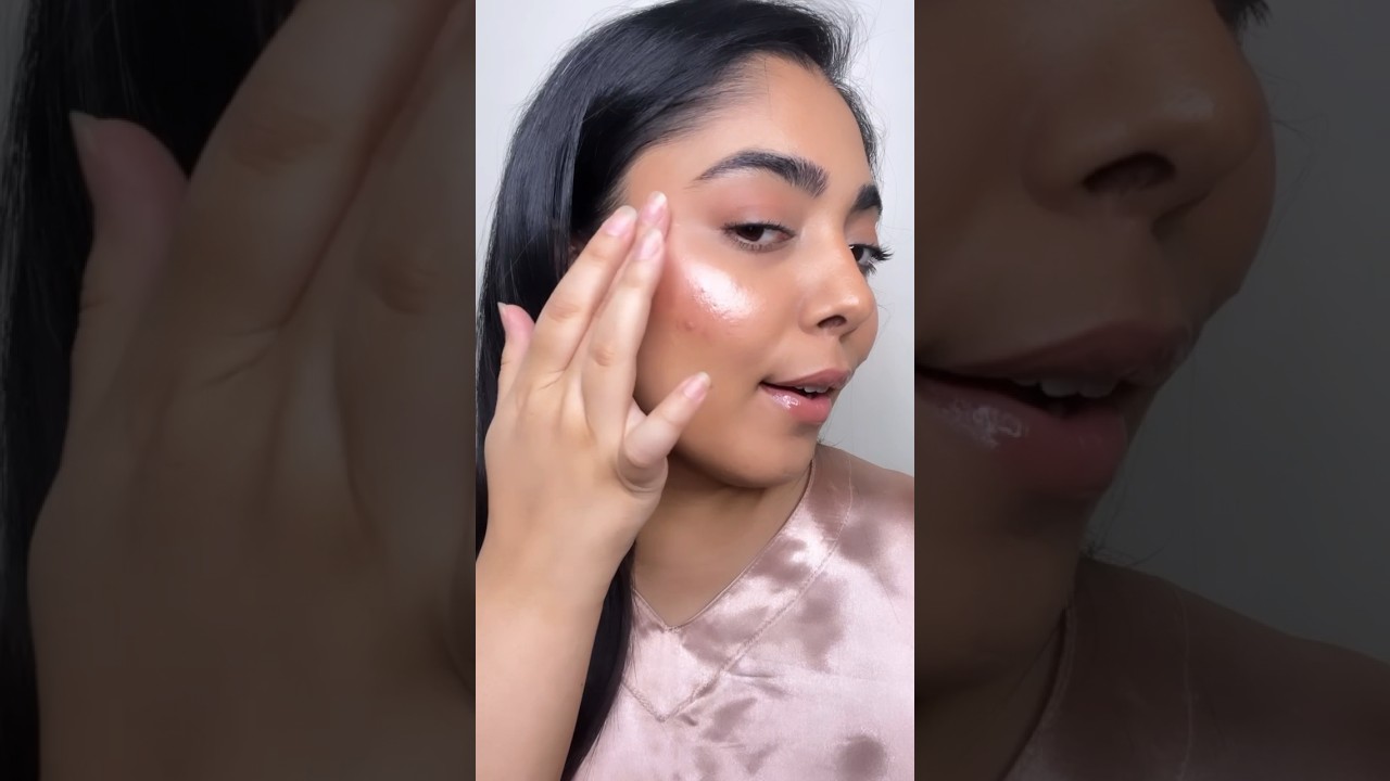 ROS&Eacute; Hyper Gloss Highlighter Kay Beauty #makeup #newmakeup #makeupreels #kaybeauty #pinkmakeup #glow