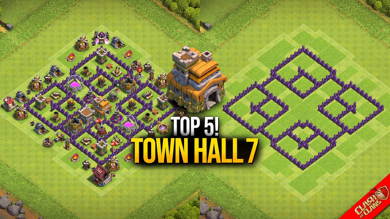 Th7 Most Powerful Top 5 Bases 2026 (With copy link ) | Th7 best base layouts | TH7 Base