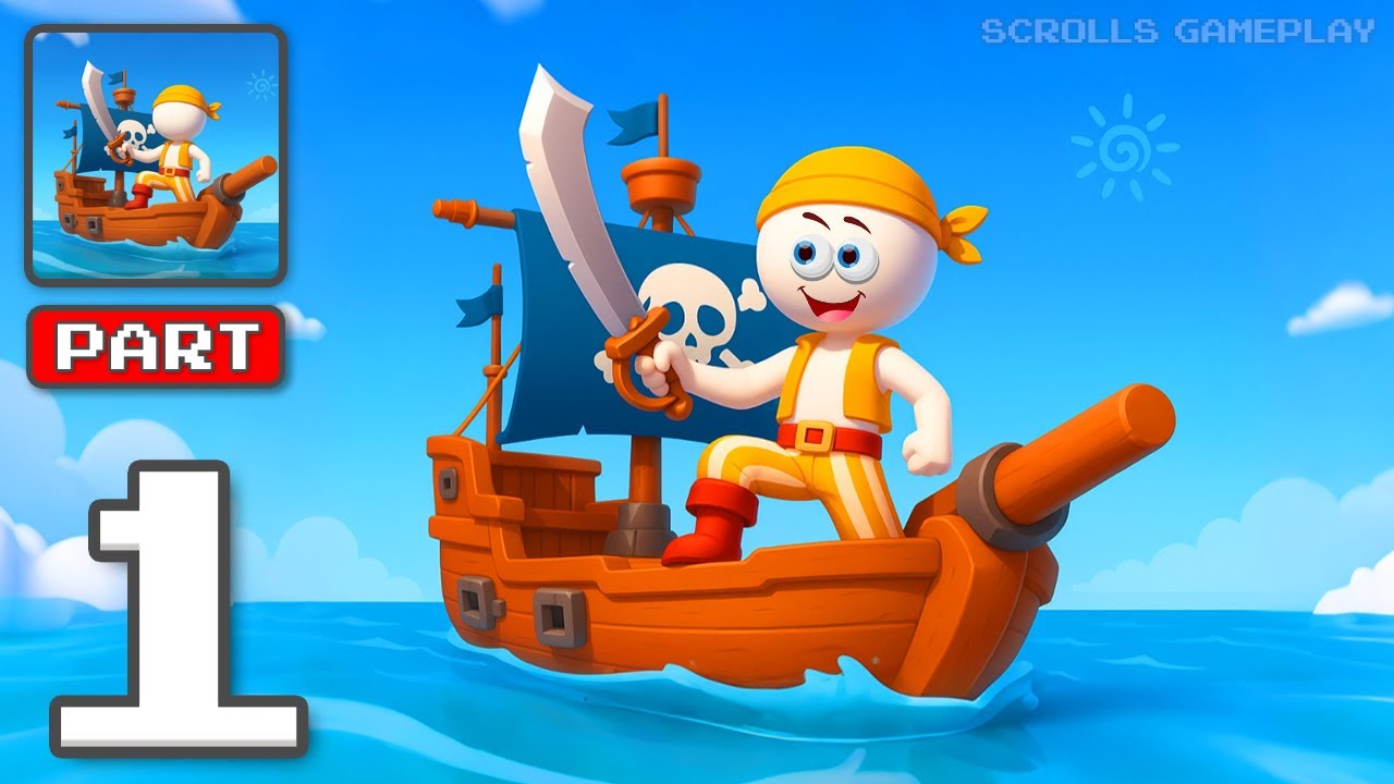 Treasure Hunter: Pirate Game - Gameplay Walkthrough Part 1 - Hunt For Pirate Riches (iOS, Android)