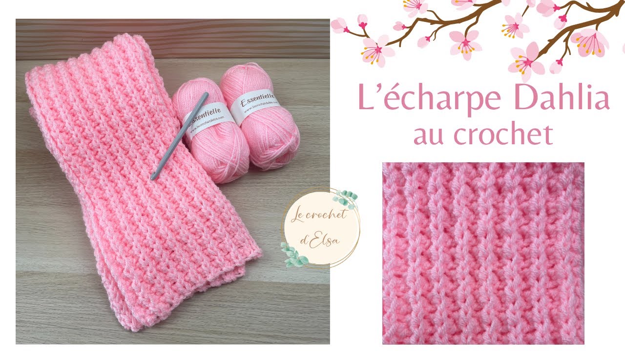 Comment réaliser une écharpe moelleuse au crochet - L'écharpe Dahlia