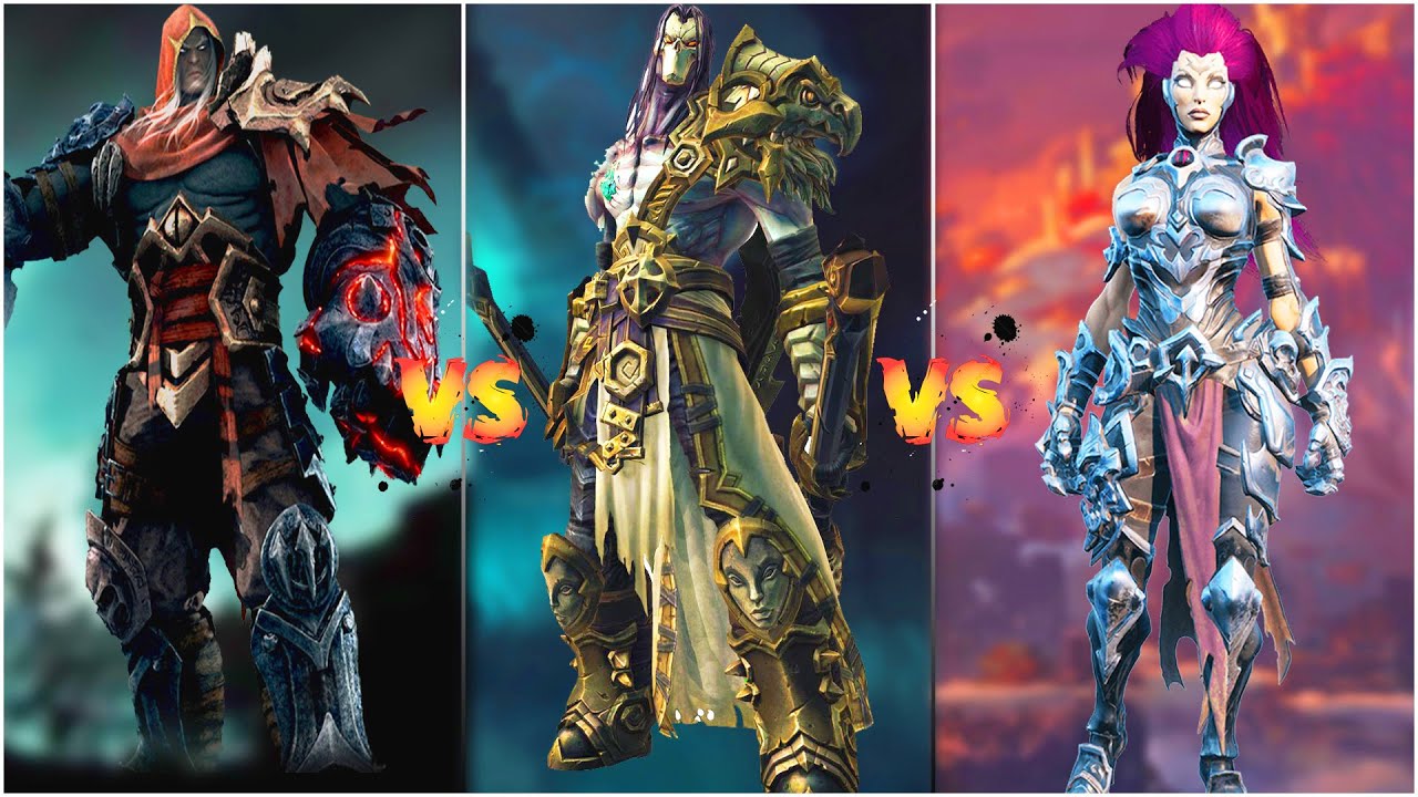 Darksiders Warmastered Edition Vs Darksiders 2 - Deathinitive Edition Vs Darksiders 3 | Comparison