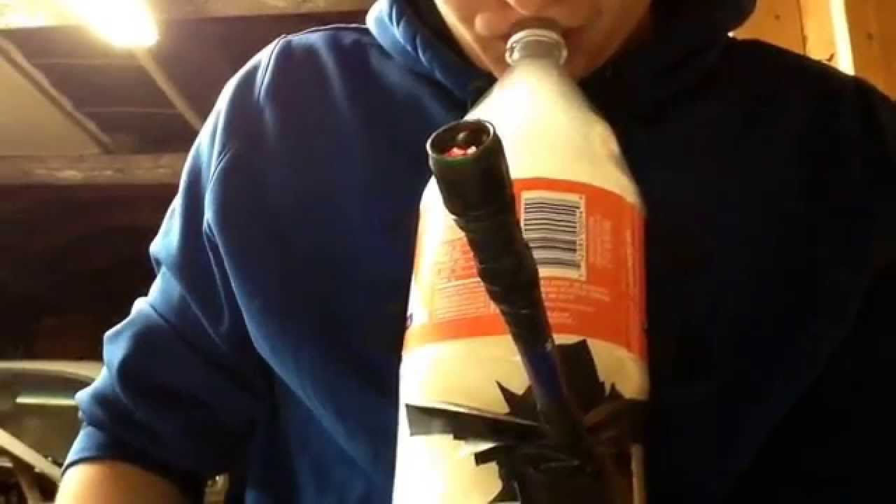 Big hit out of two liter moxie bottle bong