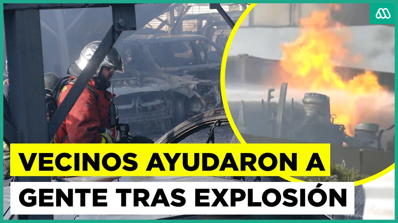 Vecinos rescataron a personas heridas de la explosión