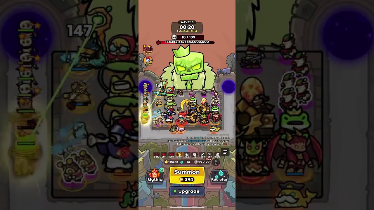 17.8M GUILD RAID Attempt SB9 - Lucky Defence, What The Luck