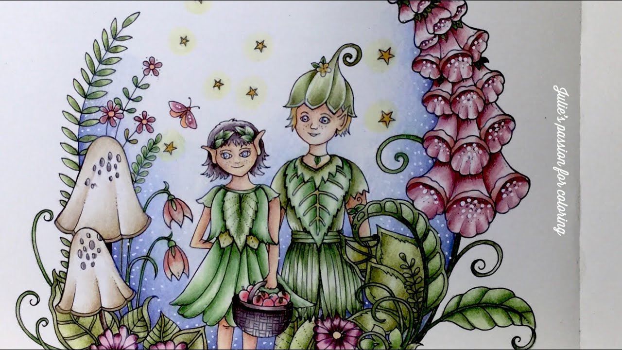 IVY AND THE INKY BUTTERFLY by Johanna Basford - prismacolor pencils - color along