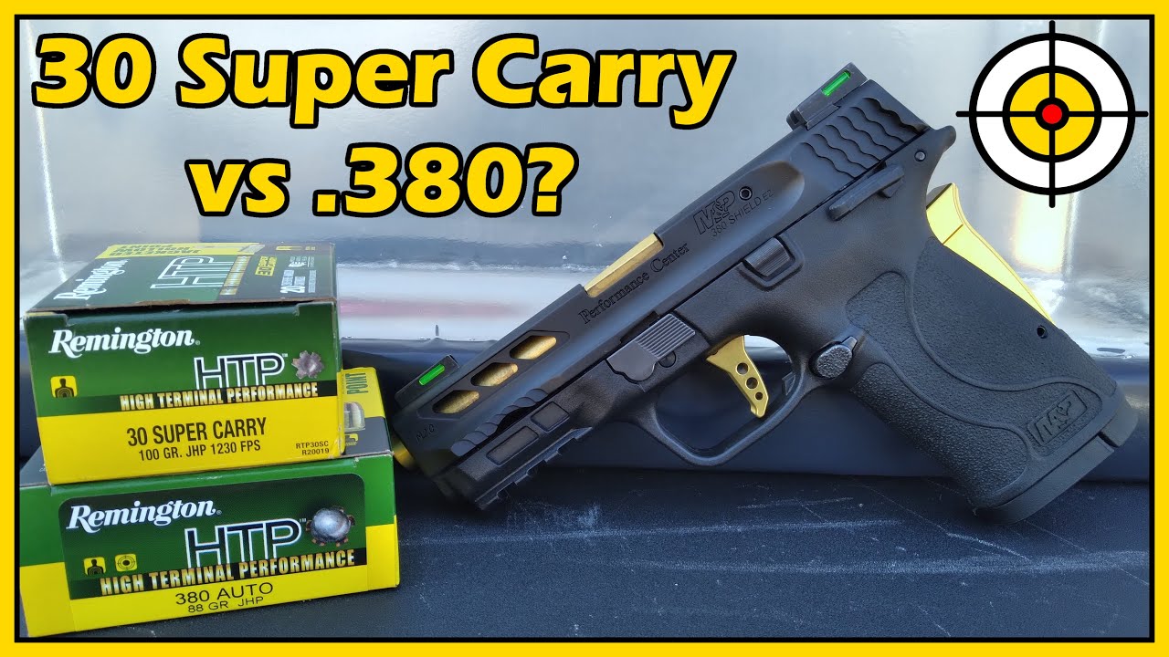 Was It Even Close? Remington HTP 30 Super Carry vs .380, Ballistic Gel Test With the M&P Shield EZ!