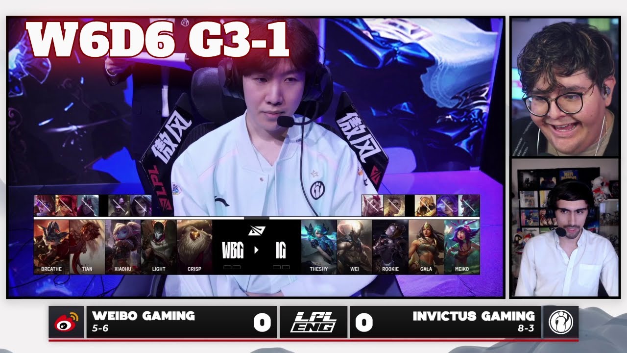 WBG vs IG - Game 1 | Week 6 Day 6 LPL Summer 2025 Split 3 | Weibo Gaming vs Invictus Gaming G1 full