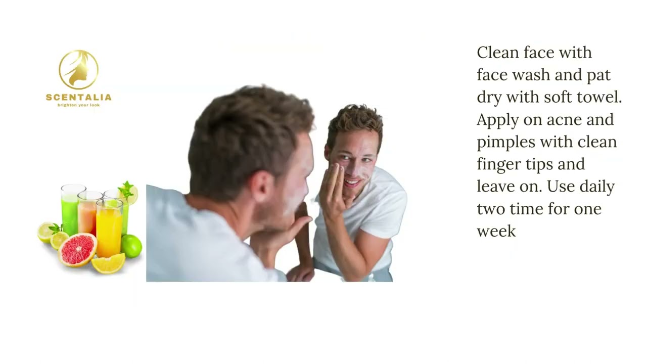 Clean face with face wash and pat dry with soft towel  Apply on acne and pimples with clean finger