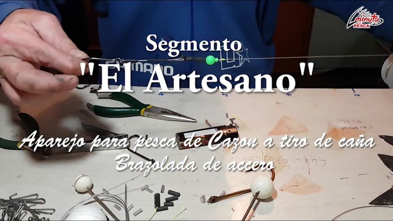 Aparejo para pesca de Cazon - Brazolada de Acero - MINUTO DE PESCA HD