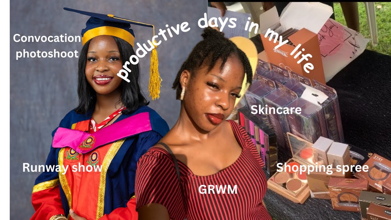 Productive days in my life | grwm | trade fair | runway show | shopping haul | ashluxe | skincare 