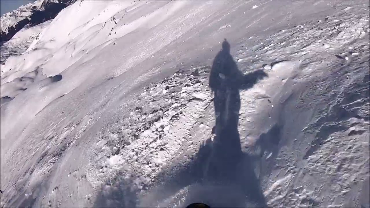 Snowboard à La Plagne - piste Rochu