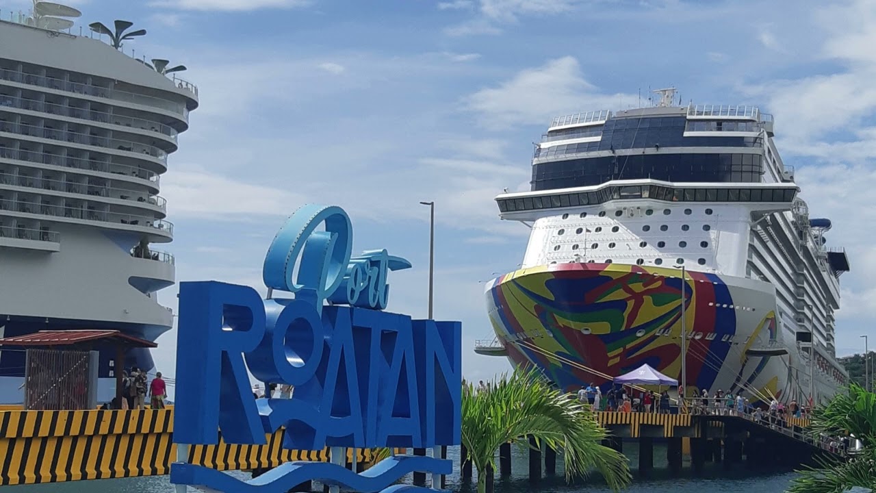 Arriving in Our 2nd Port ~ Bay Island, Roatan, Honduras  #hh4c  #norwegianencore  #roatanhonduras