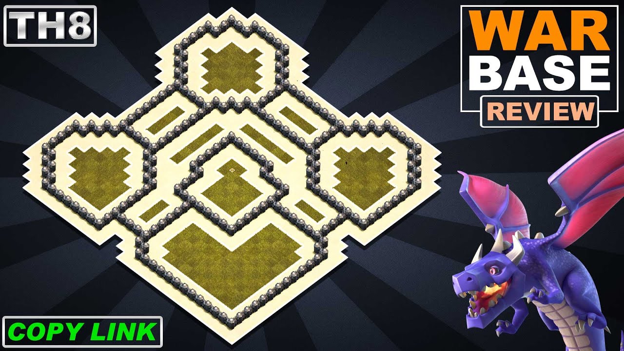 NEW BEST TH8 War Base 2022 COPY LINK | COC Town Hall 8 (TH8) Trophy Base - Clash of Clans