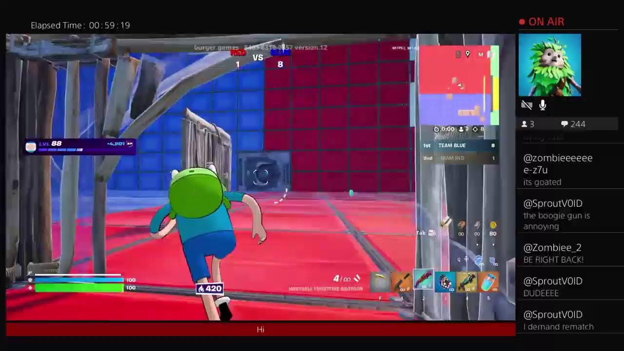 Fortnite time!             |1hour stream