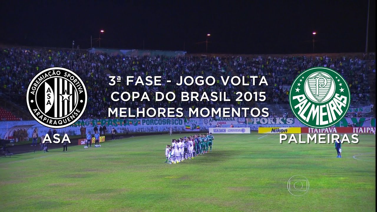 Melhores Momentos - Asa-AL 0 x 1 Palmeiras-SP - Copa do Brasil - 15/07/2015