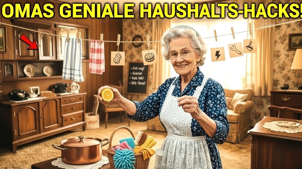 Omas 20 Clevere Haushalts-Tricks, Die Sie UMHAUEN Werden & Ihr Leben VIEL Einfacher Machen!!!