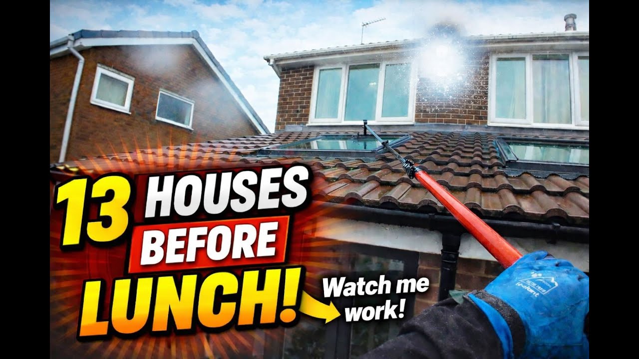 Watch Me Clean 13 Houses Before Lunch | Window Cleaning POV