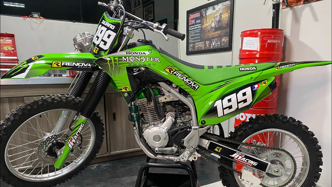 Preparação CRF250f com 340cc Metanol vs Gasolina