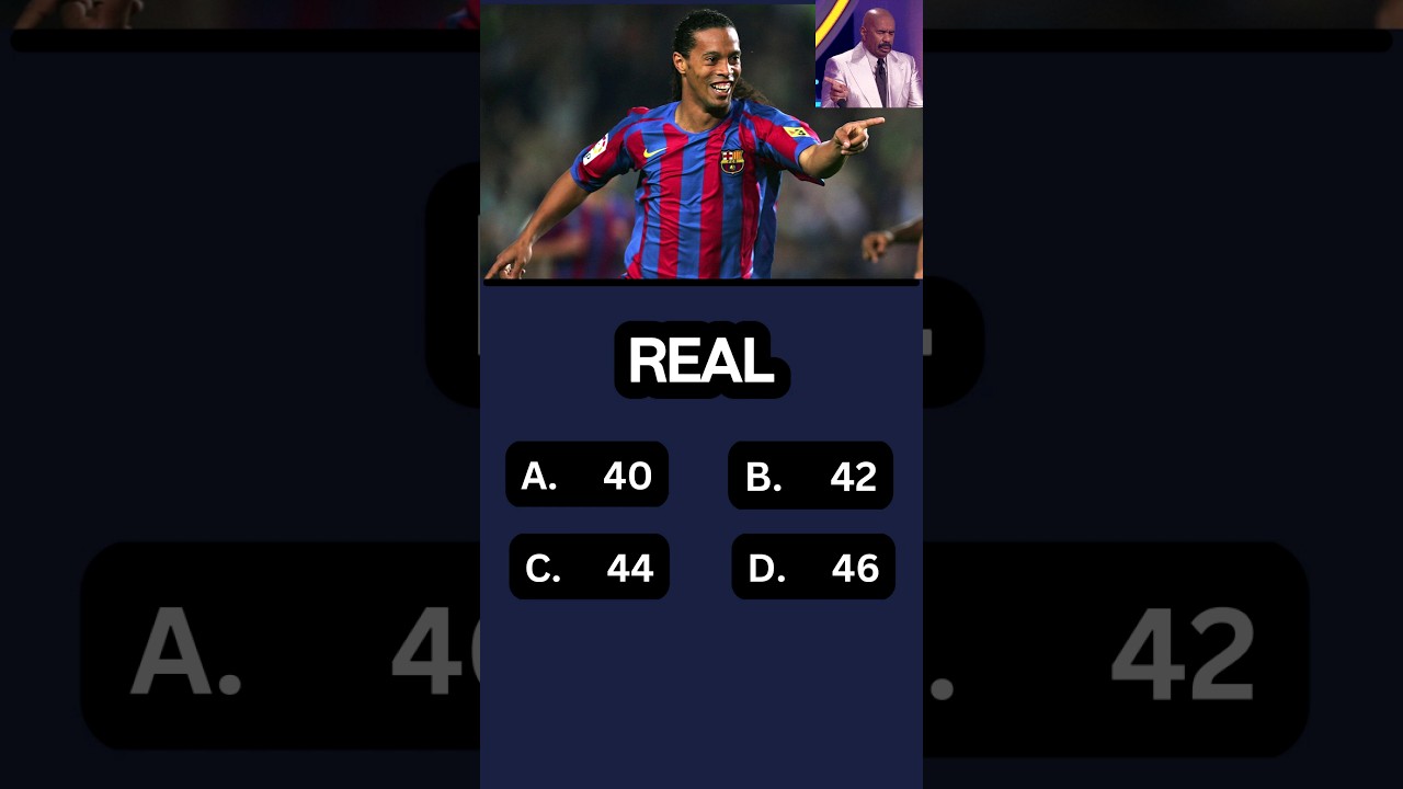 Guess The Real Age Of Ronaldinho Ga&uacute;cho 😮  #guesstheage #football #ronaldinho #ronaldinhoage