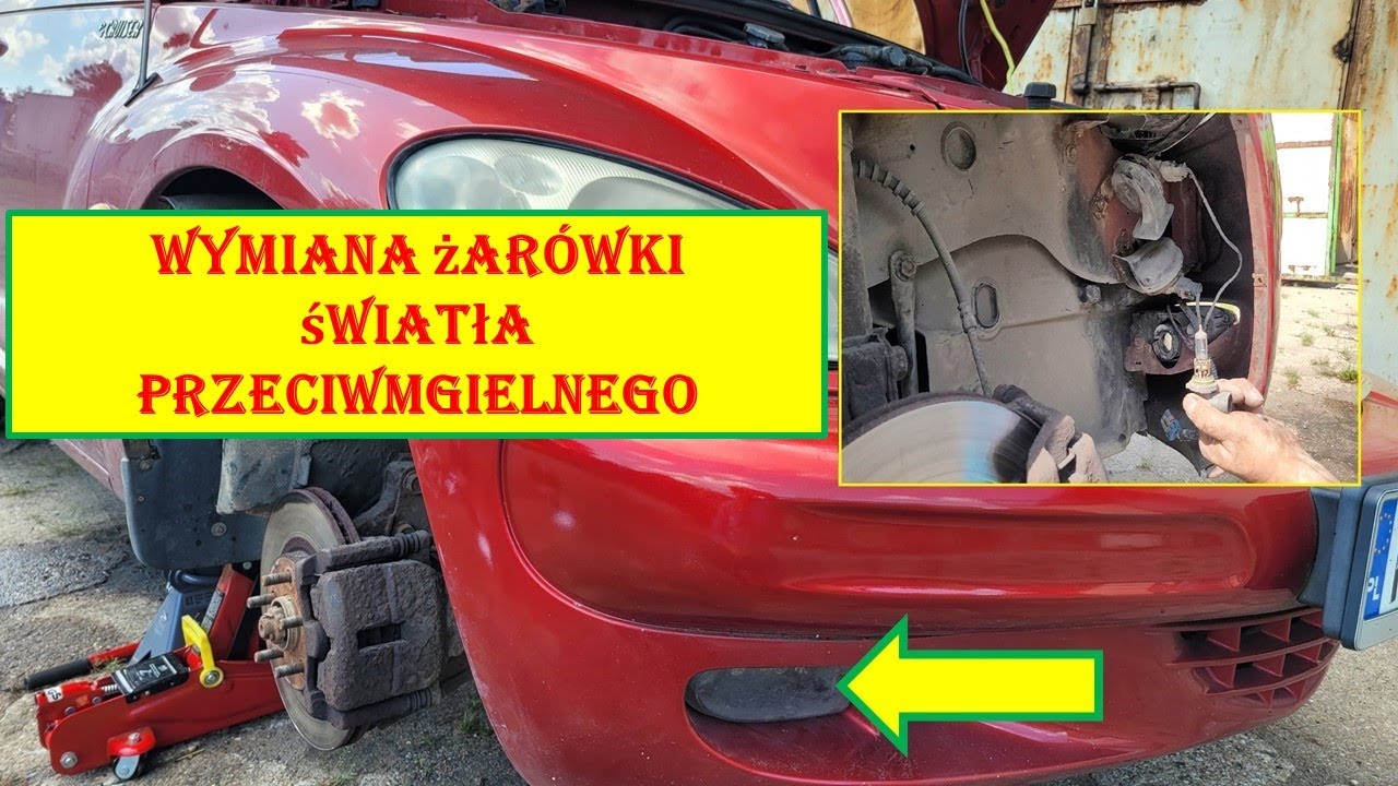 Wymiana żarówki światła przeciwmgielnego. Change of a light bulb - Chrysler PT Cruiser