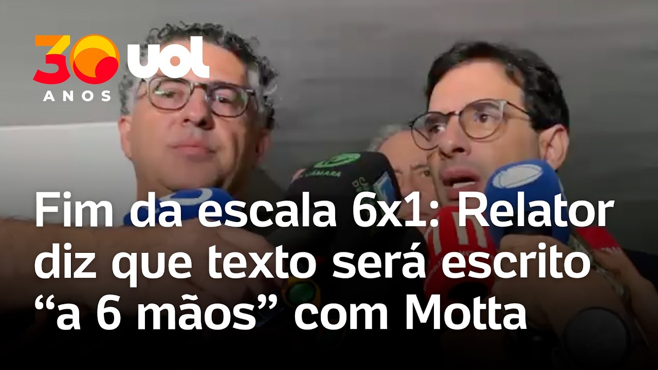 Fim da escala 6x1: Relator de comiss&atilde;o diz que texto ser&aacute; escrito &lsquo;a 6 m&atilde;os' com Motta