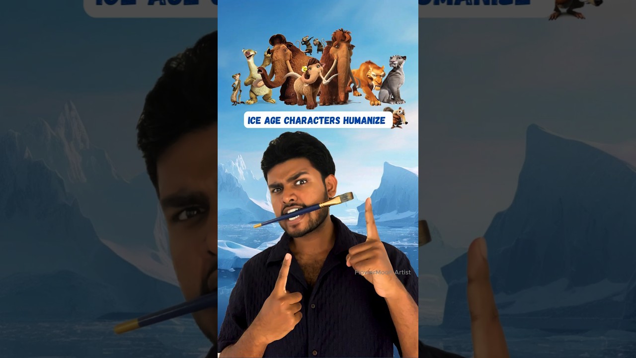 Drawing All Ice Age Characters as Humans❤️