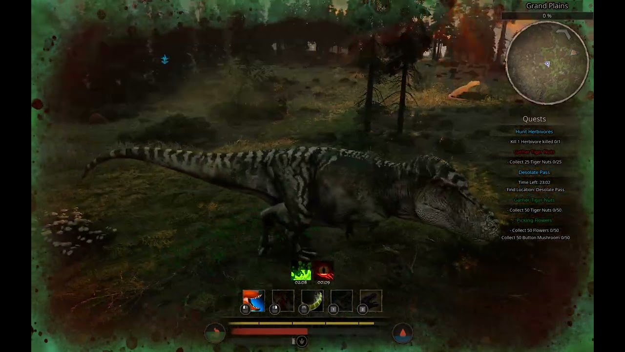 Power of T-Rex in path of titans