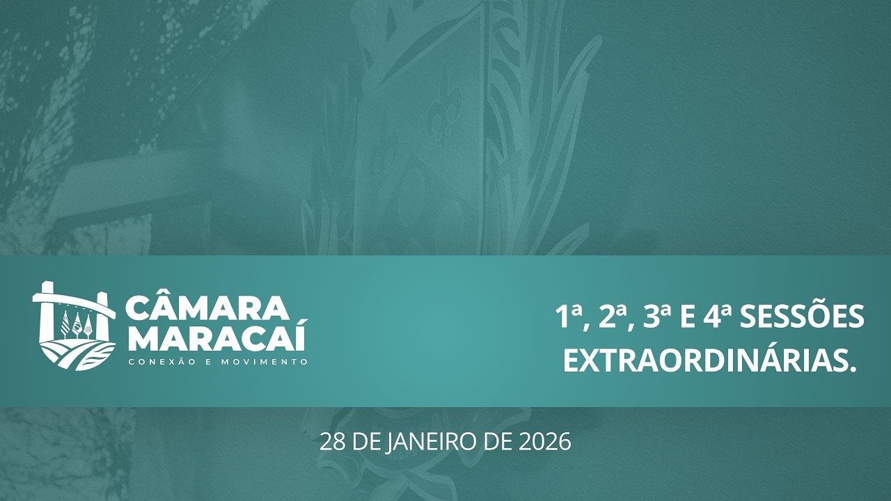 1ª e 2ª SESSÕES EXTRAORDINÁRIAS DO EXERCÍCIO 2026 (28/01/2026)